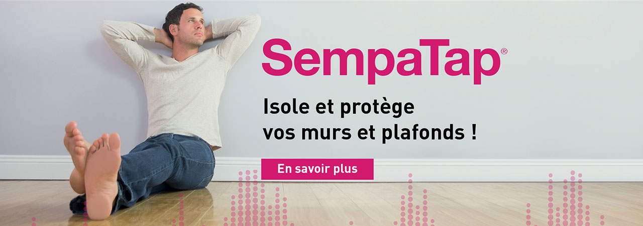 SempaTap est un produit d’isolation thermique et d’absorption acoustique pour murs et plafonds. 