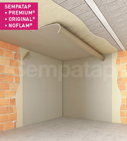 SempaTap Premium, Original et Noflam sont des solutions polyvalentes d’isolation thermique et d’absorption acoustique, efficaces contre l’humidité et les fissures.